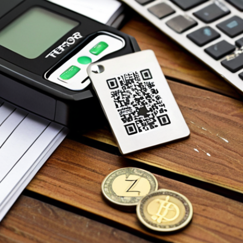 Home 11 ** Secure Cryptocurrency Storage. A hardware wallet (Ledger, Trezor) on a desk, next to a piece of paper with a QR code, emphasizing the offline storage of private keys and security. Thai baht notes subtly in the background.
**